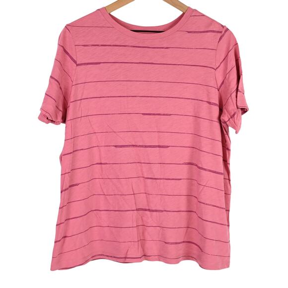 Athleta Tops - Athleta Organic Daily Striped Tee, size 1X